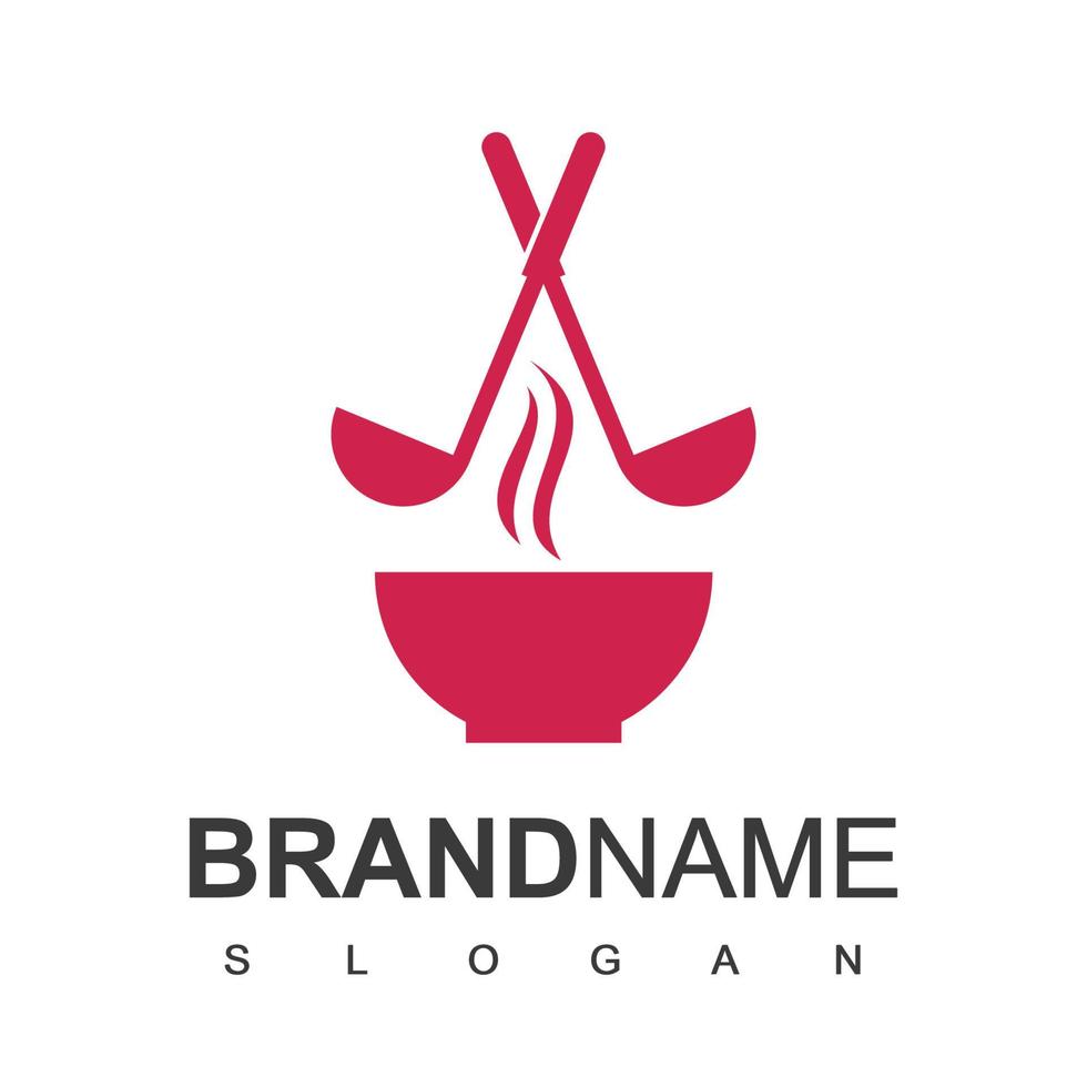 soep en koken logo sjabloon vector