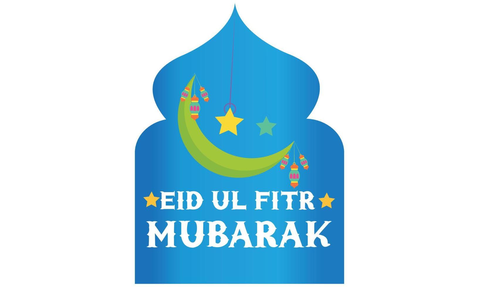 eid al fitr festival namaz masjid ontwerp vector