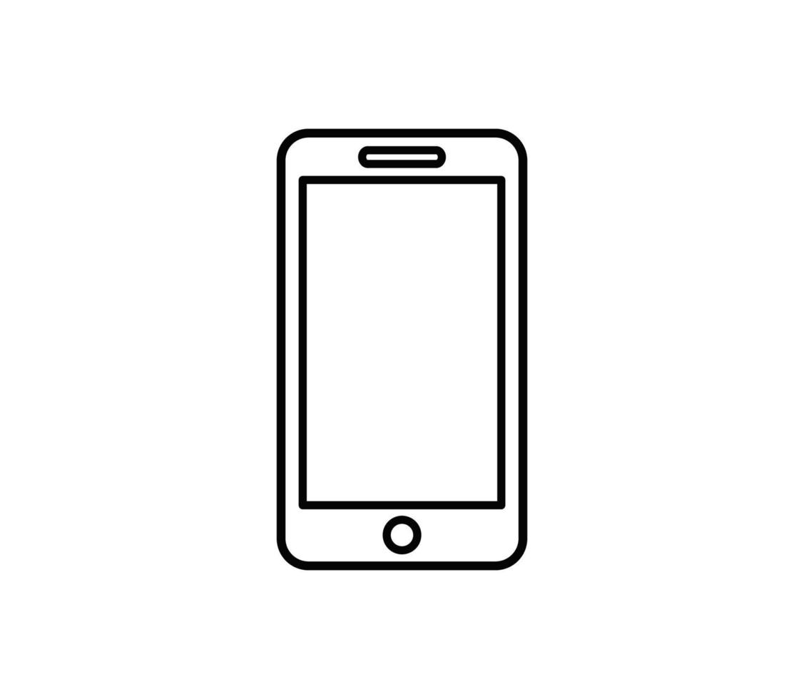 smartphone pictogram vector logo ontwerpsjabloon