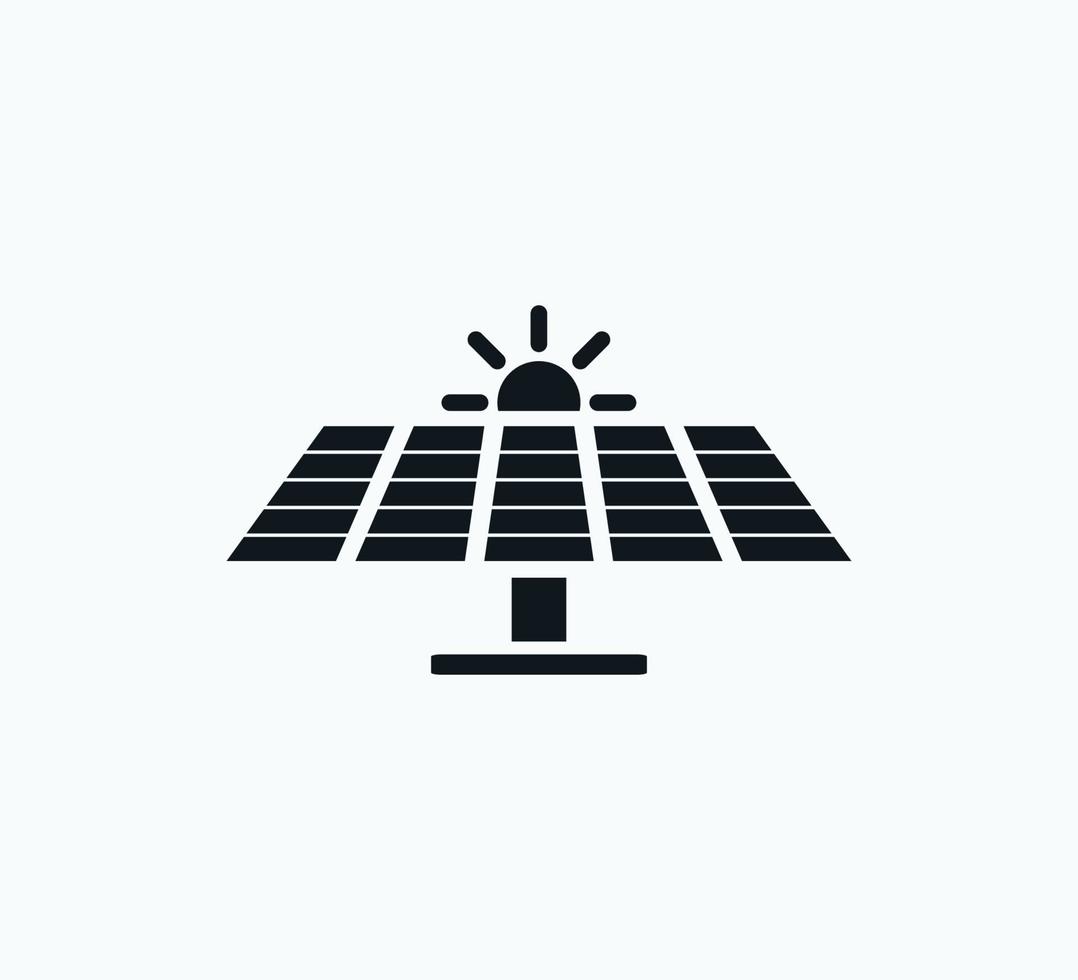 zonnecel pictogram vector logo ontwerpsjabloon