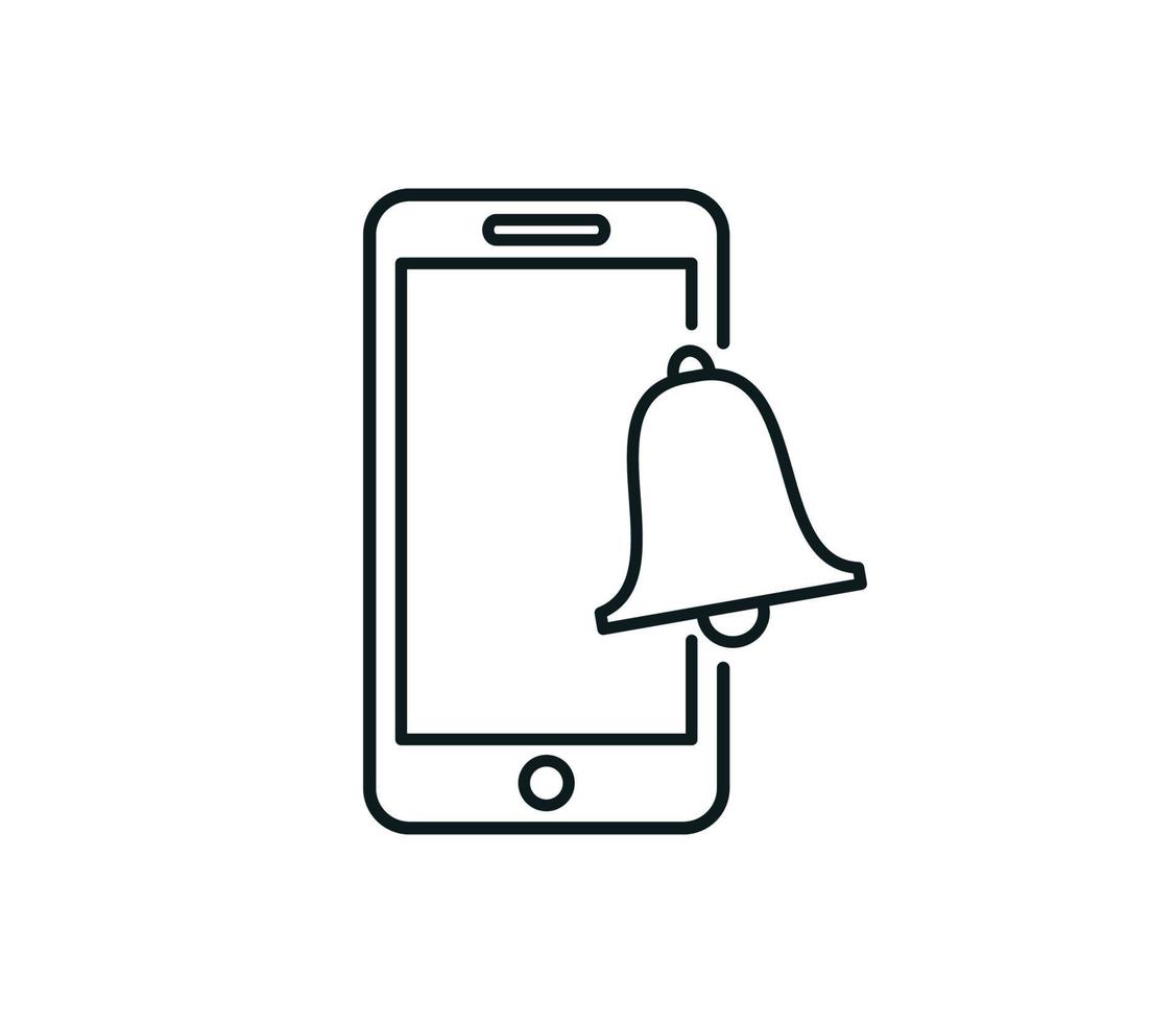 smartphone pictogram vector logo sjabloon