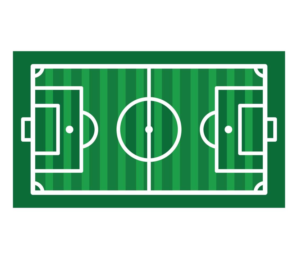 voetbalveld pictogram vector logo ontwerp