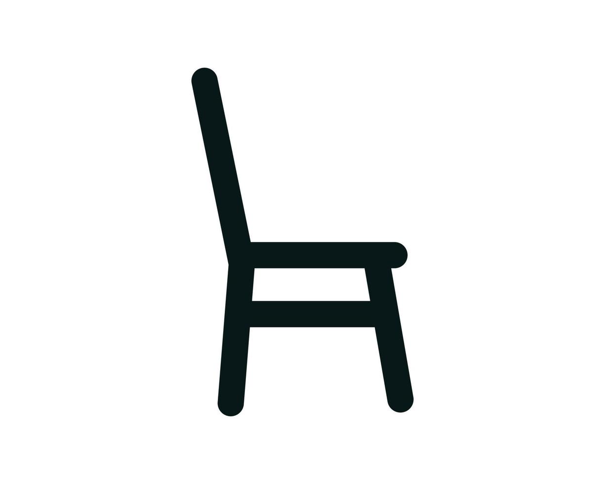 stoel pictogram vector logo ontwerpsjabloon