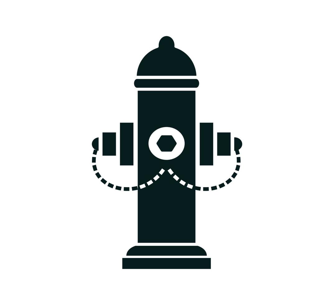 brandkraan pictogram vector logo ontwerpsjabloon