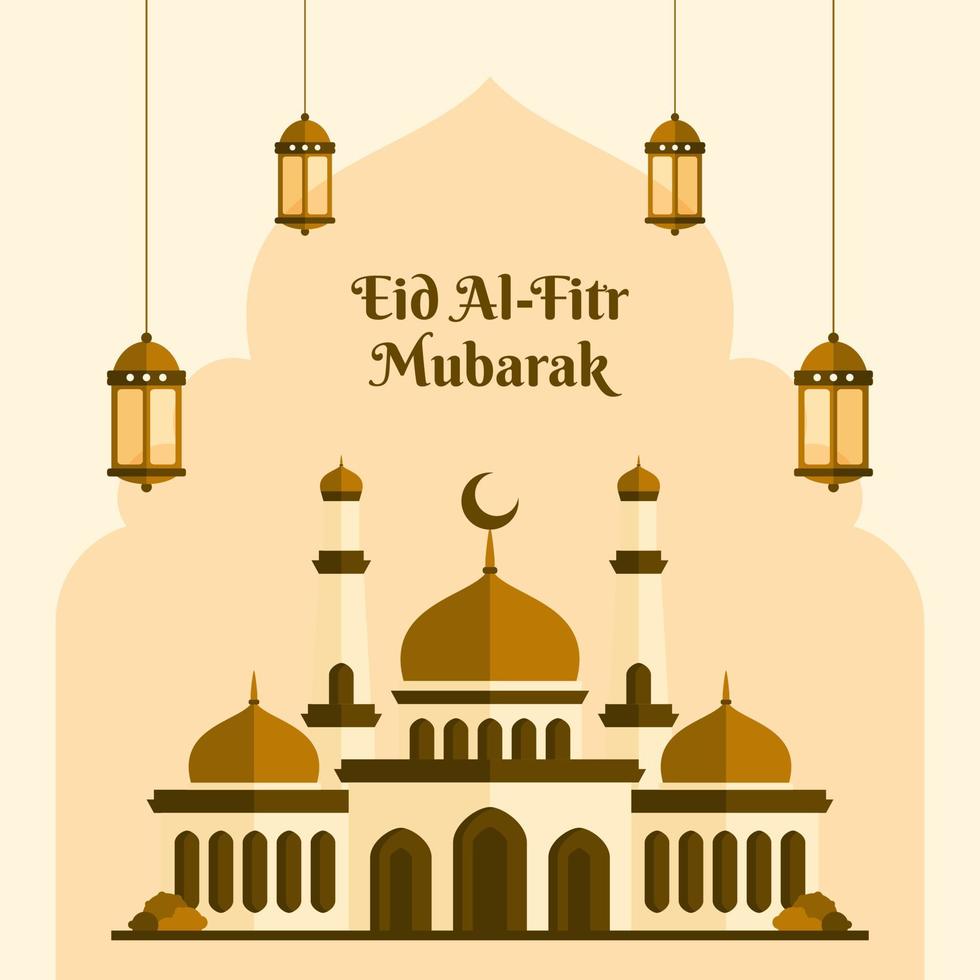 eid mubarak ontwerpbanner vector