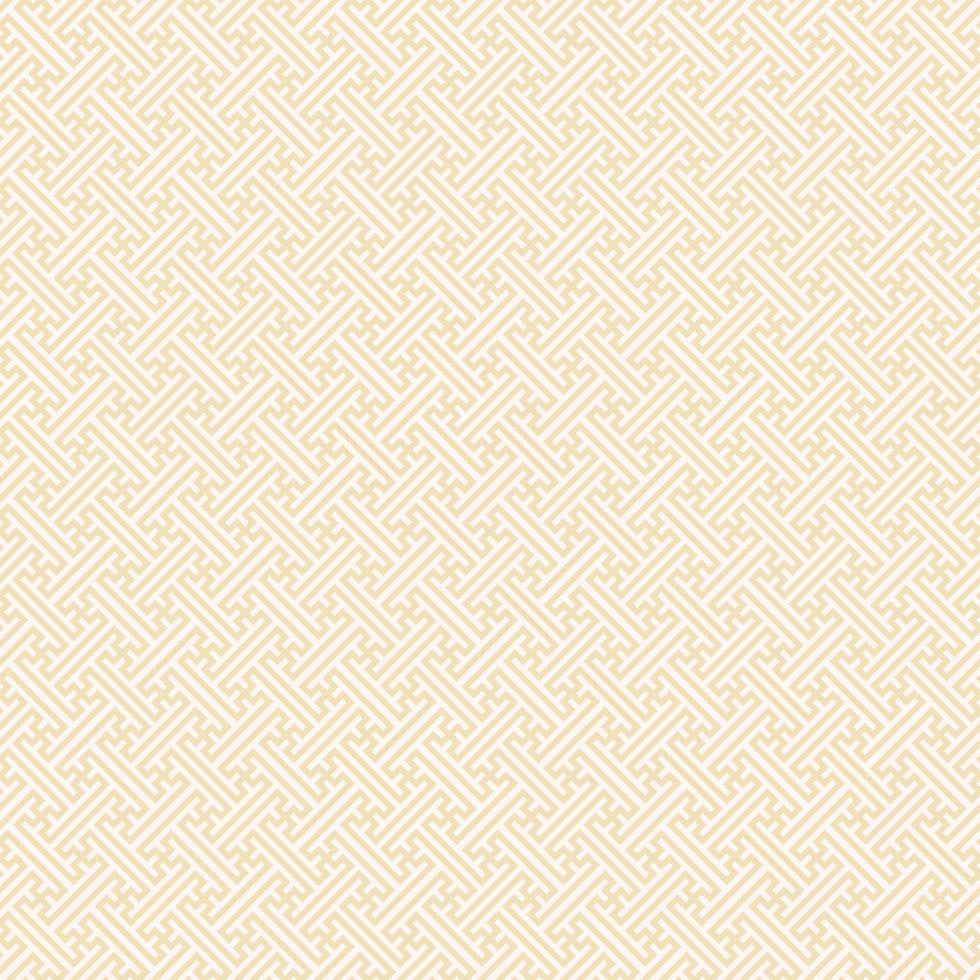 Japanse Sayagata Aziatische traditionele geometrische naadloze patroon met lichtgele gouden kleur achtergrond. gebruik voor stof, textiel, hoes, interieurdecoratie-elementen, verpakking. vector