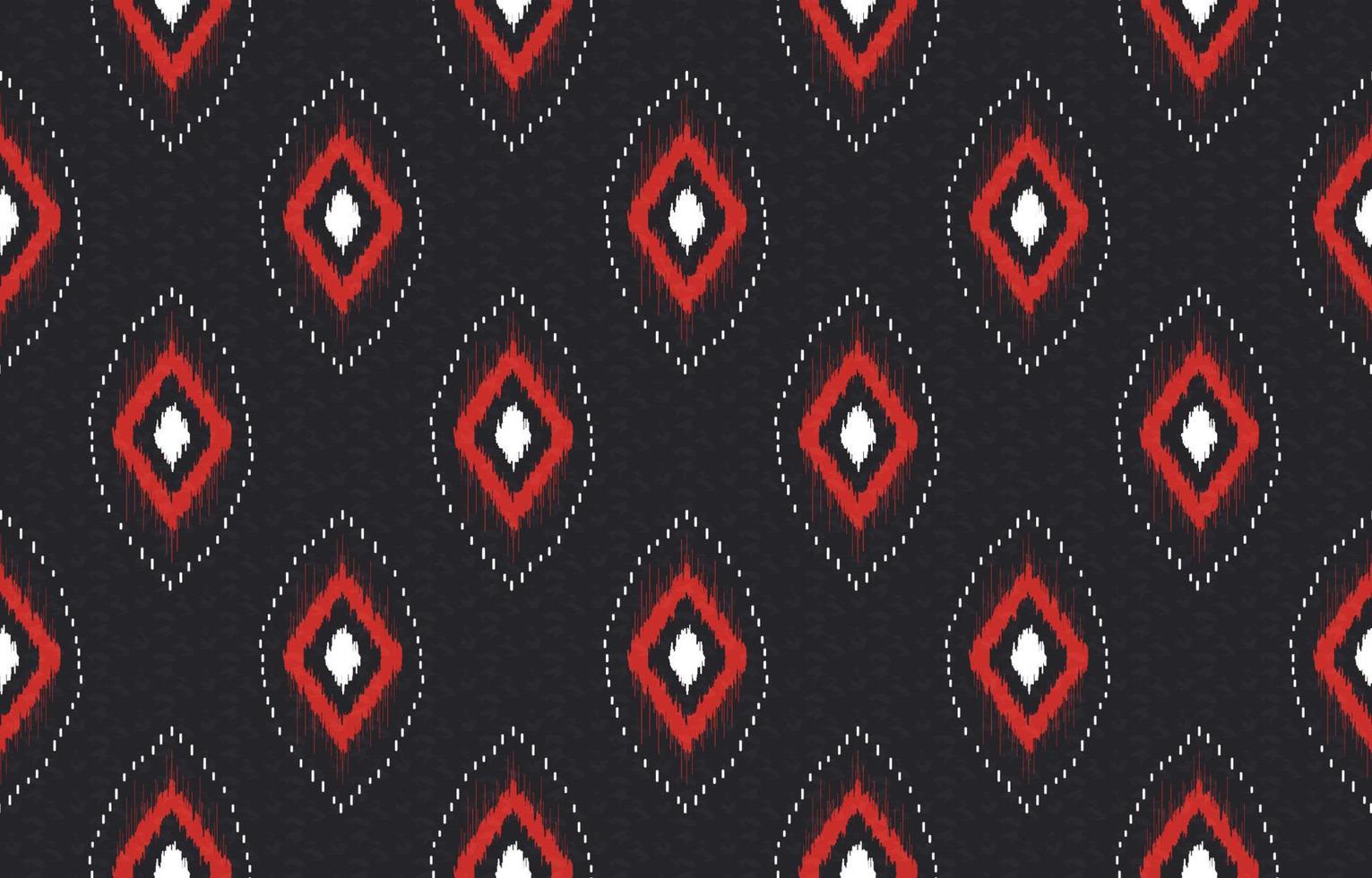 ikat geometrische vorm naadloze patroon met donker blauwe textuur achtergrond. gebruik voor stof, textiel, decoratie-elementen. vector