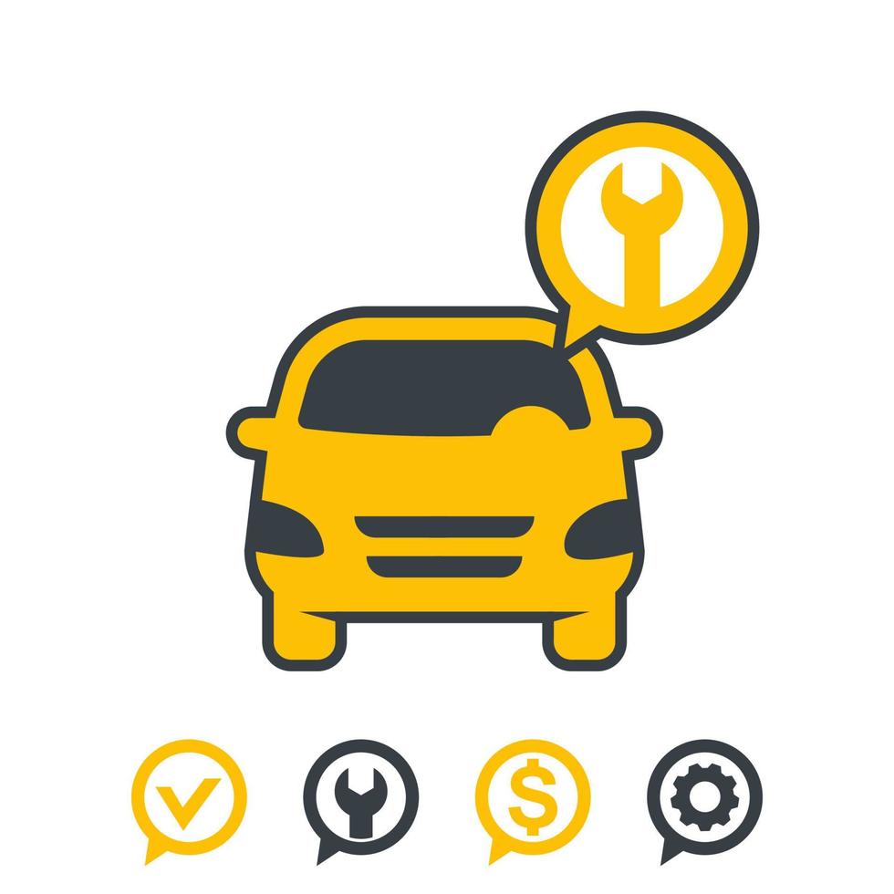 auto service vector logo element
