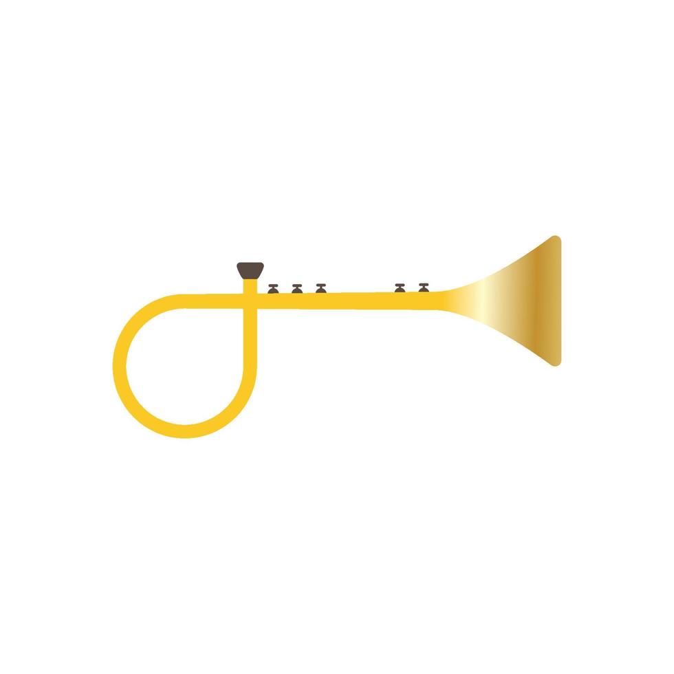 trompet muziekinstrument vector icon