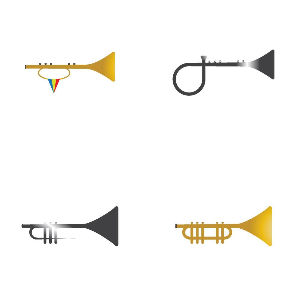 trompet muziekinstrument vector icon