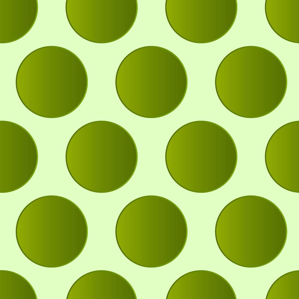 groene polka dot achtergrond. eenvoudige vector naadloze patroon sjabloon.