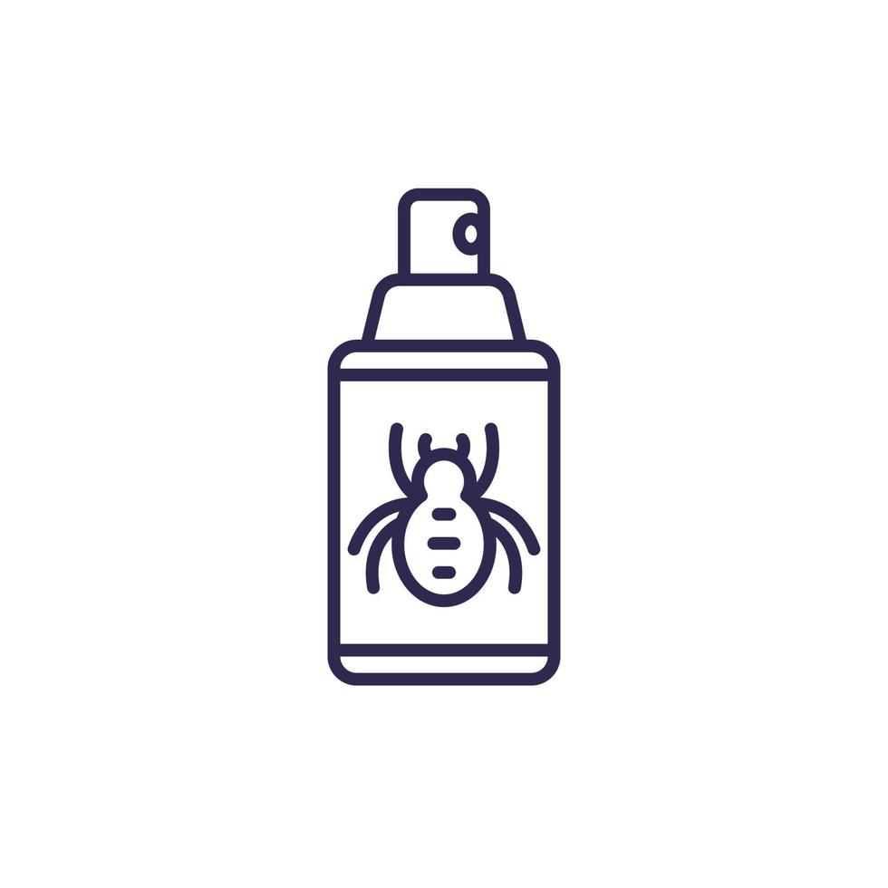 pesticide spray, insecticide lijn icoon vector