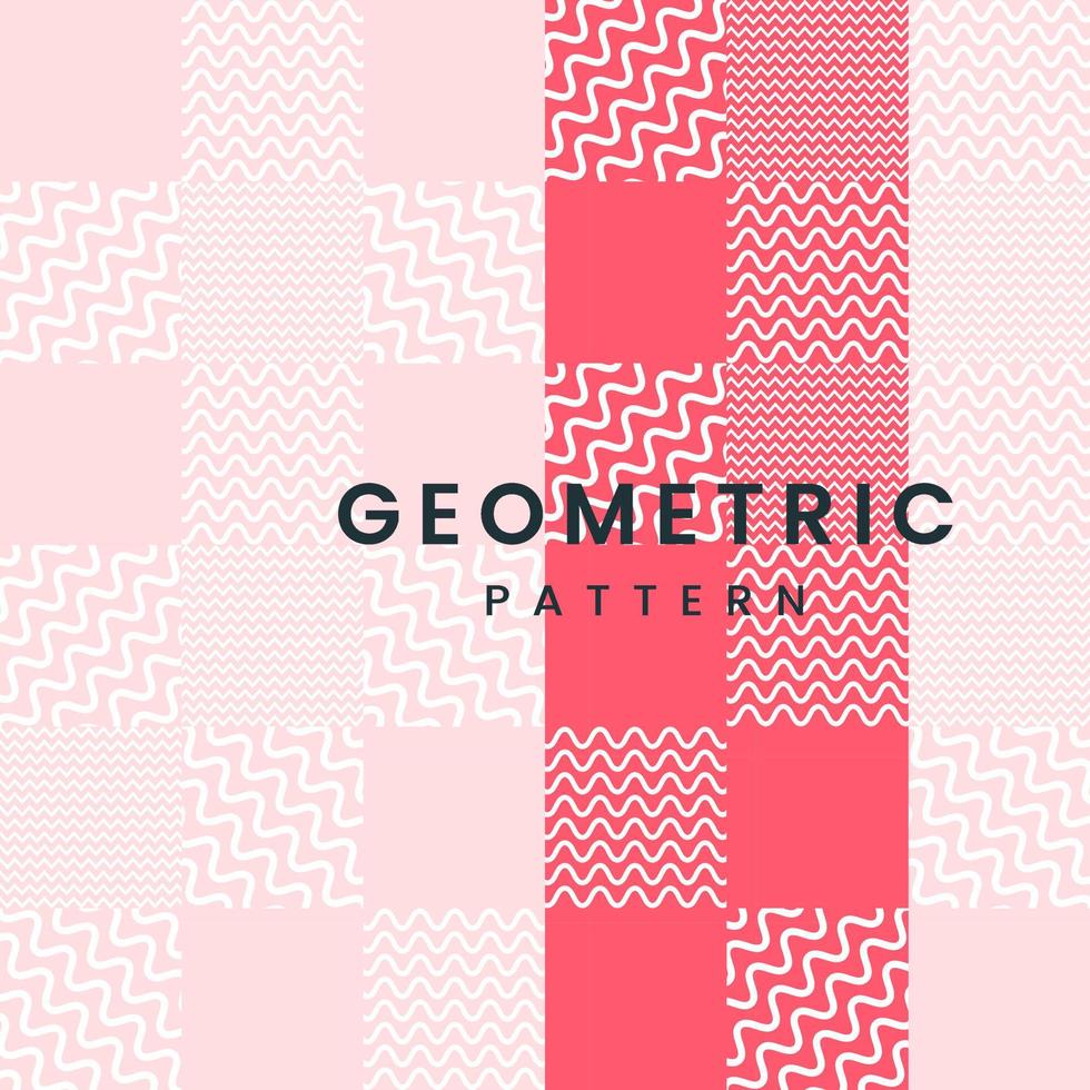 geometrische textuur sjablonen ontwerpen met tekst en moderne roze kleur. beste abstracte omslagenontwerp vector