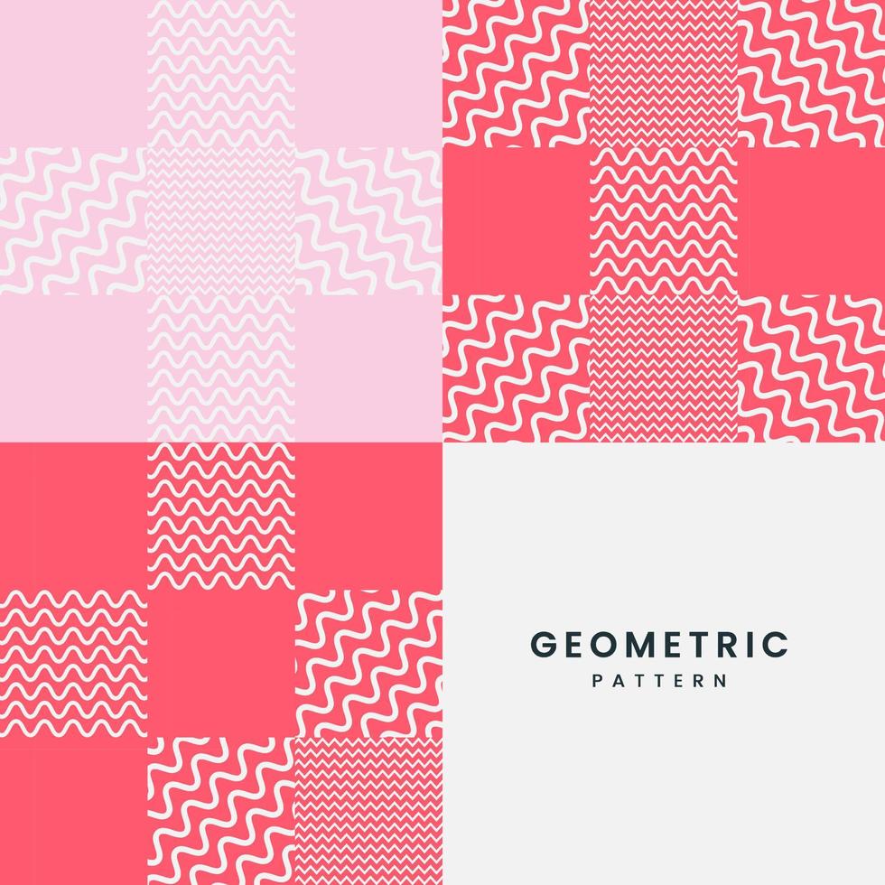 moderne roze kleur van geometrische textuur sjablonen ontwerp met tekstbeschrijving. modern abstract dekt ontwerp met coole vormencompositie vector