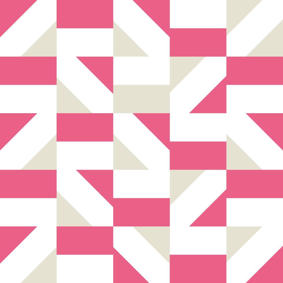 roze en witte geometrische abstracte vectorvorm met. een moderne geometrische textuursamenstelling voor behangontwerp, branding, uitnodigingen, posters, textiel en illustratiessjabloon vector