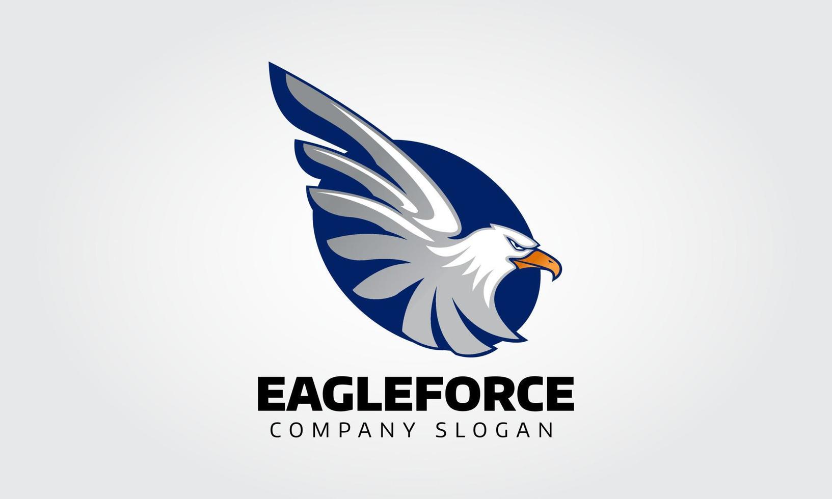 Eagle Force vector logo sjabloon voor uw bedrijf.