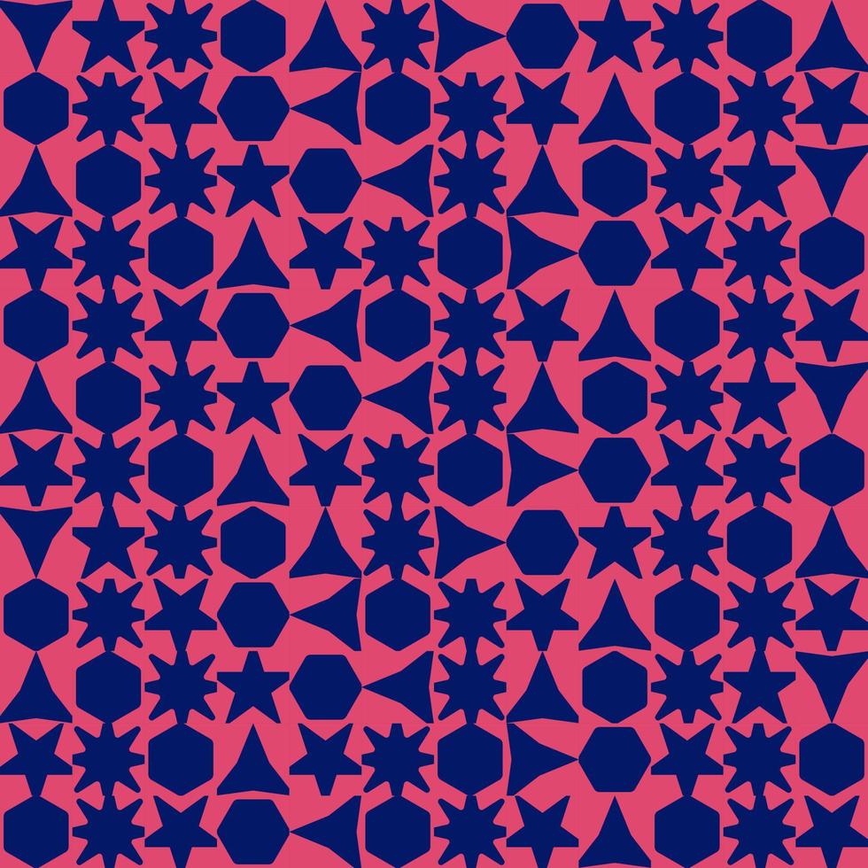 roze geometrisch achtergrondontwerp en nieuwe patroon geometrische vormen met coloristische stijl vector