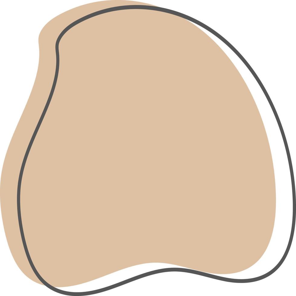 set van abstracte organische blob-vormelementen met lijn vector