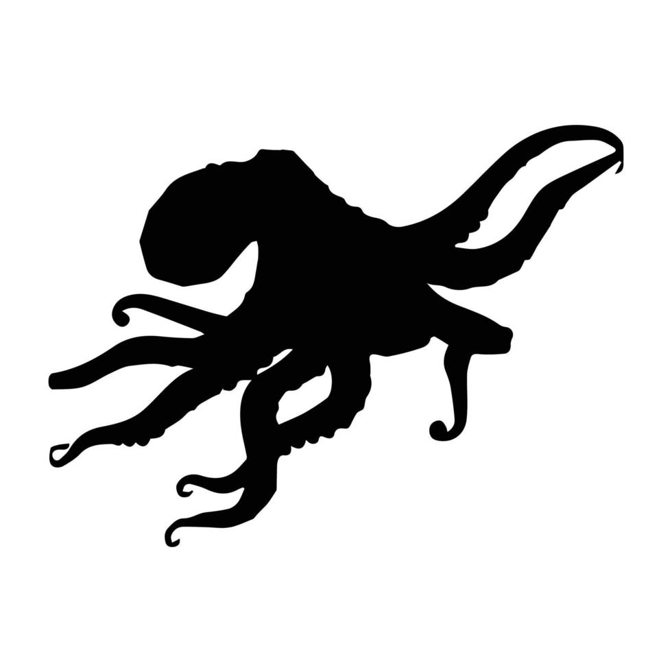 octopus silhouet kunst vector