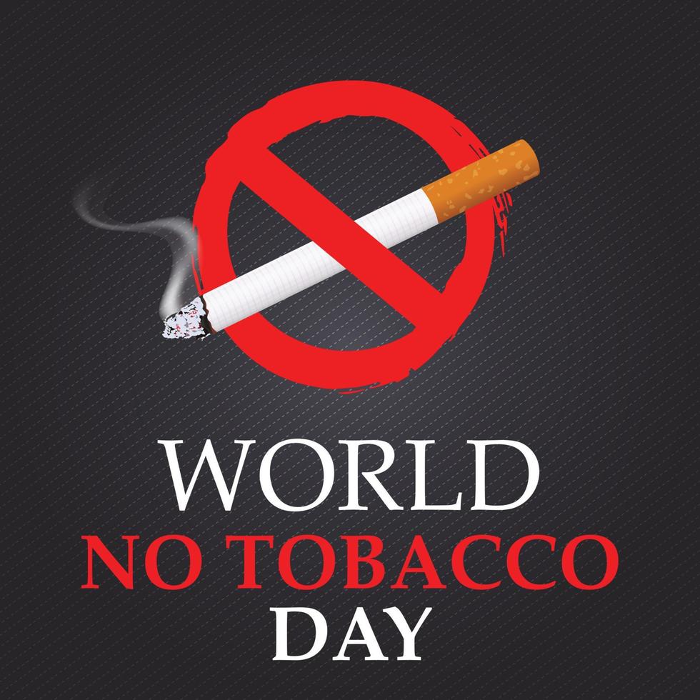 stop met roken. wereld geen tabak dag. illustratie vector eps 10.