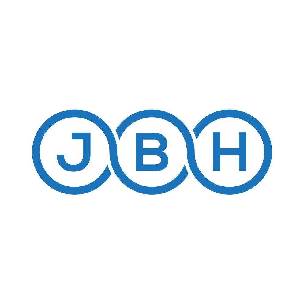 jbh brief logo ontwerp op witte achtergrond. jbh creatieve initialen brief logo concept. jbh brief ontwerp. vector