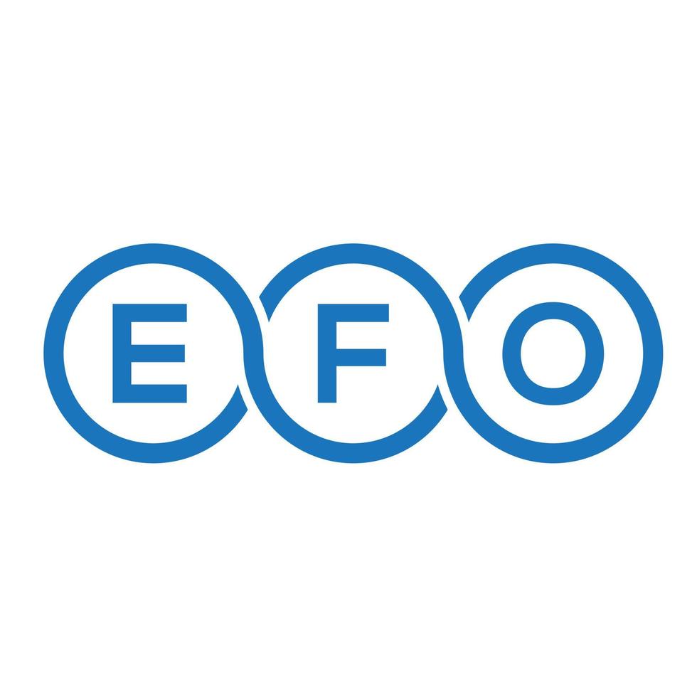 efo brief logo ontwerp op zwarte background.efo creatieve initialen brief logo concept.efo vector brief ontwerp.