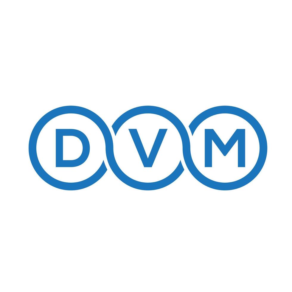 dvm brief logo ontwerp op zwarte background.dvm creatieve initialen brief logo concept.dvm vector brief ontwerp.