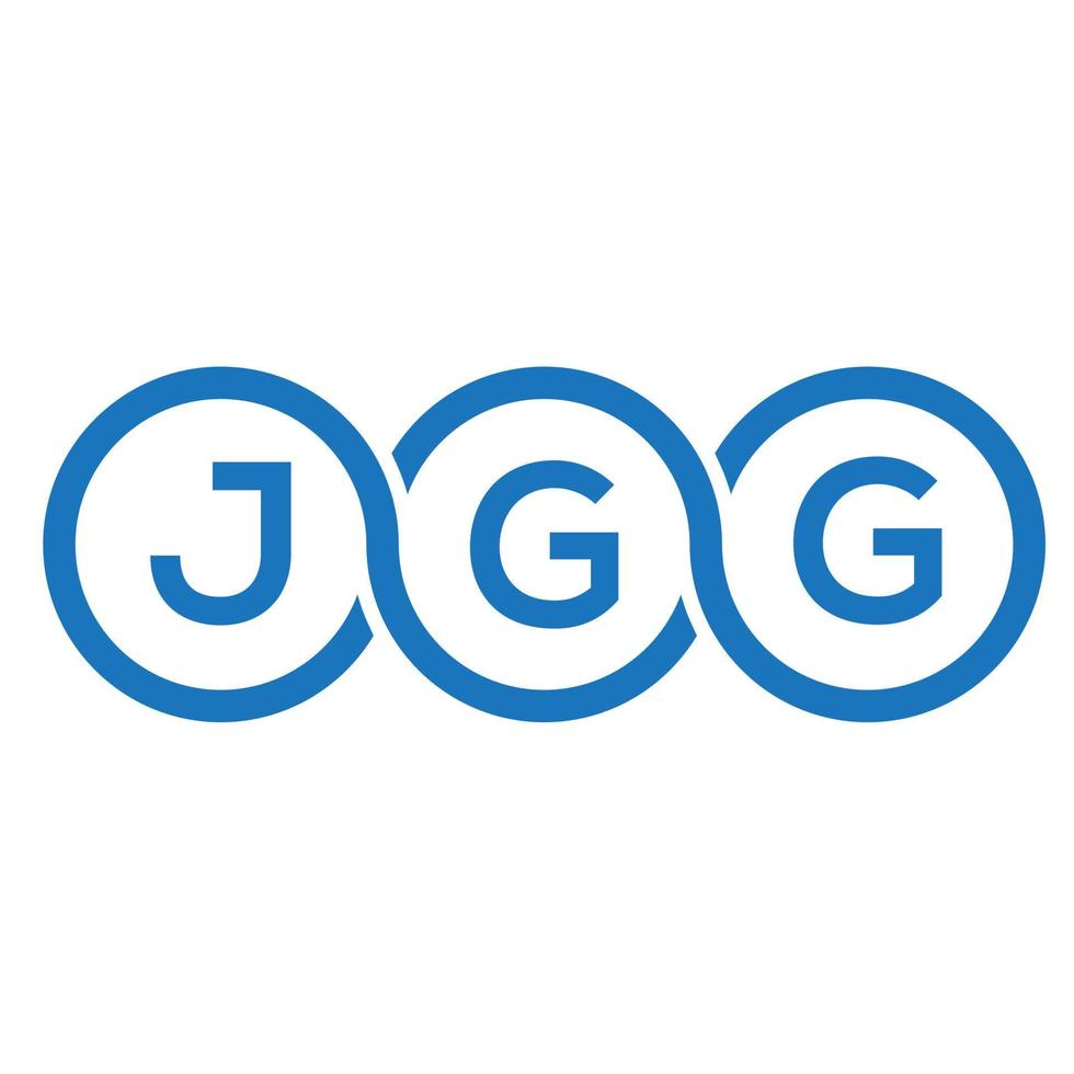 jgg brief logo ontwerp op witte achtergrond. jgg creatieve initialen brief logo concept. jgg brief ontwerp. vector