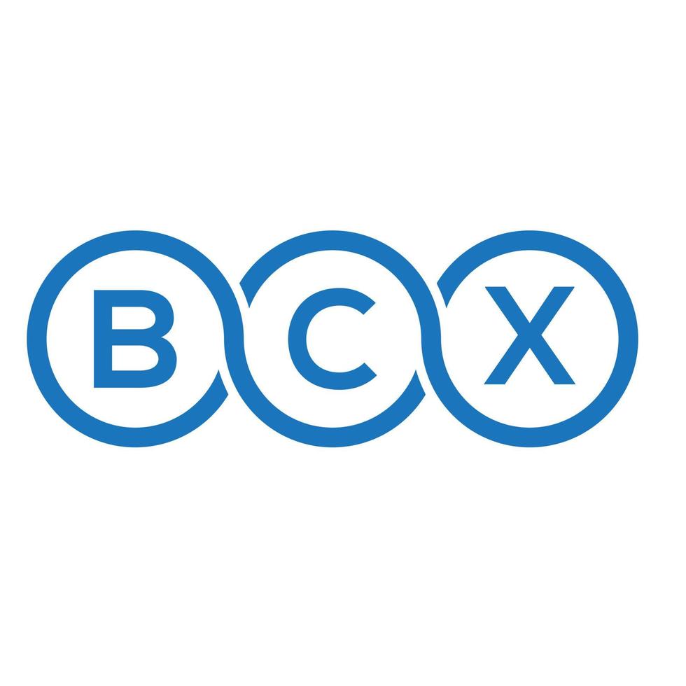bcx brief logo ontwerp op witte achtergrond. bcx creatieve initialen brief logo concept. bcx brief ontwerp. vector