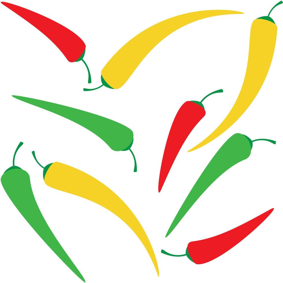 peper chili patroon. vector illustratie