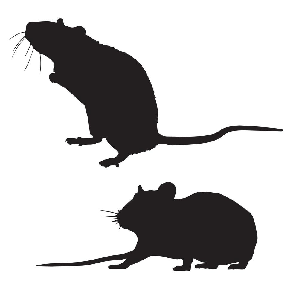 ratten silhouet kunst vector