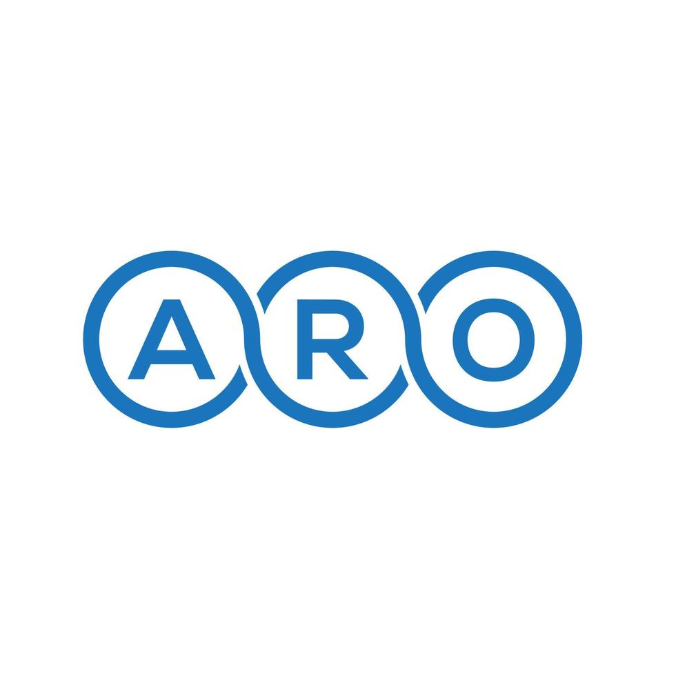 aro brief logo ontwerp op witte achtergrond. aro creatieve initialen brief logo concept. aro brief ontwerp. vector