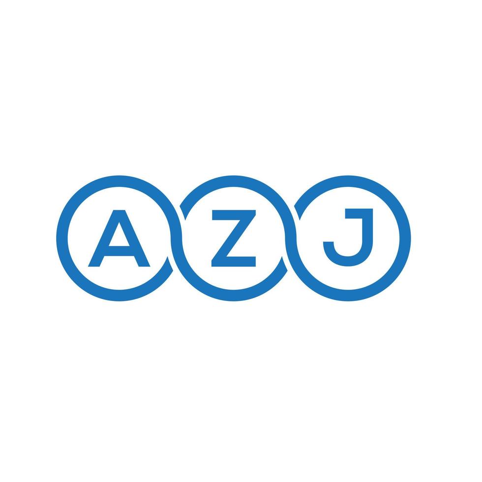 AZ brief logo ontwerp op witte achtergrond. azj creatieve initialen brief logo concept. azj brief ontwerp. vector