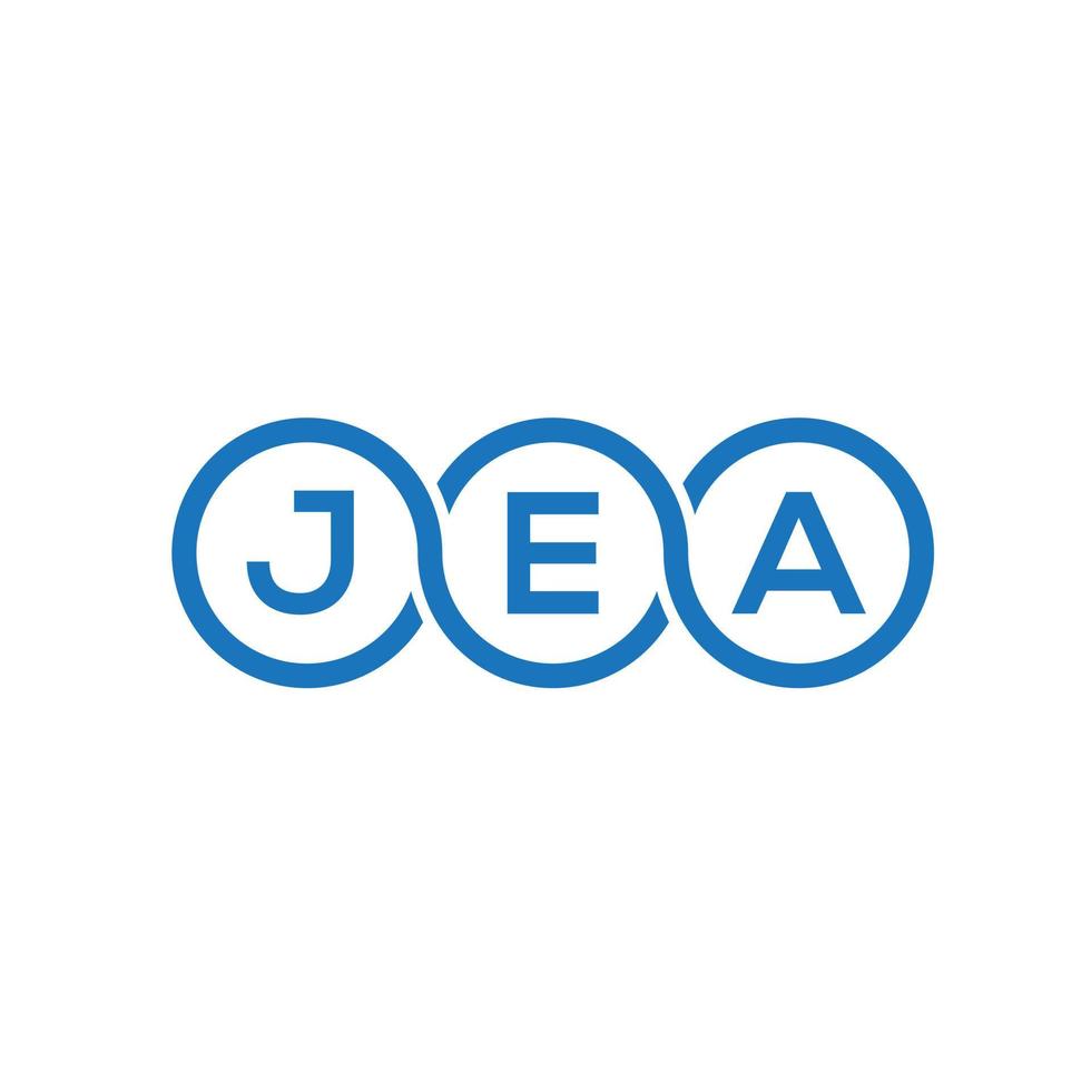 jea brief logo ontwerp op witte achtergrond. jea creatieve initialen brief logo concept. ja brief ontwerp. vector