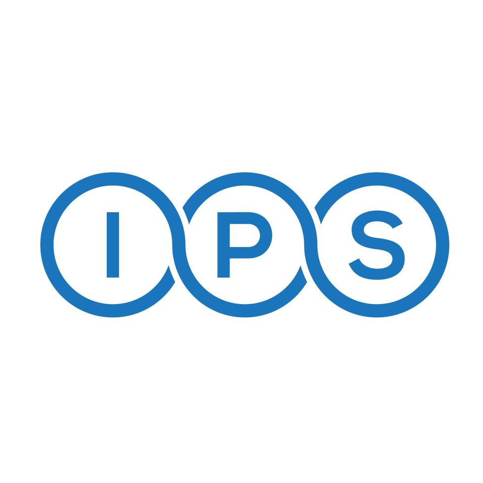 ips brief logo ontwerp op witte achtergrond. ips creatieve initialen brief logo concept. ips-briefontwerp. vector