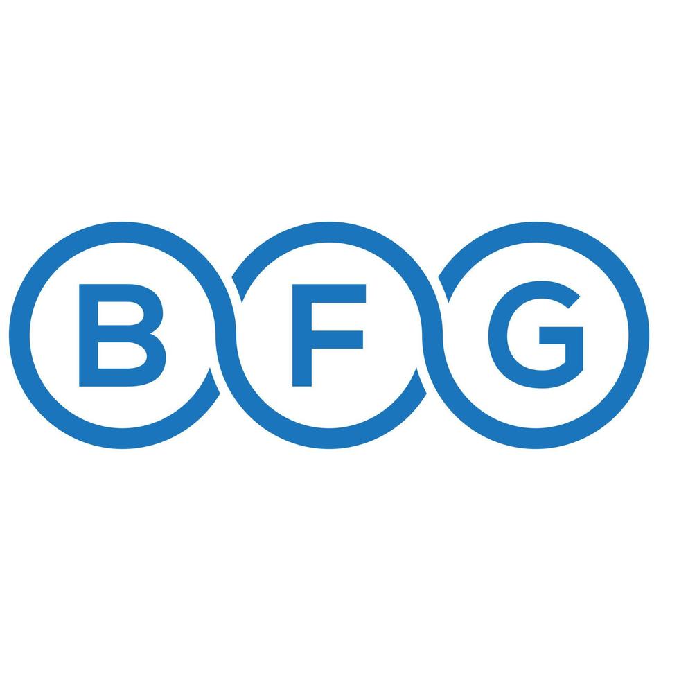 bfg brief logo ontwerp op witte achtergrond. bfg creatieve initialen brief logo concept. bfg brief ontwerp. vector