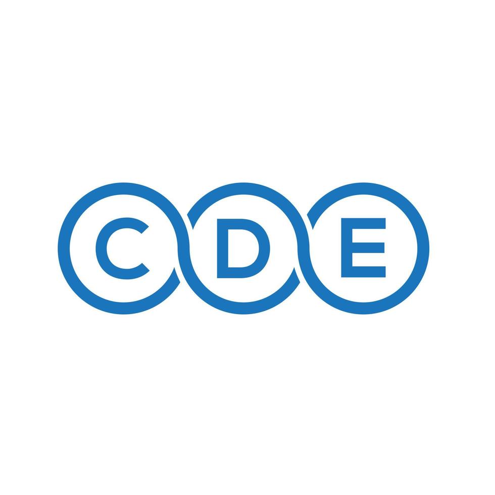 cde brief logo ontwerp op witte achtergrond. cde creatieve initialen brief logo concept. cde brief ontwerp. vector