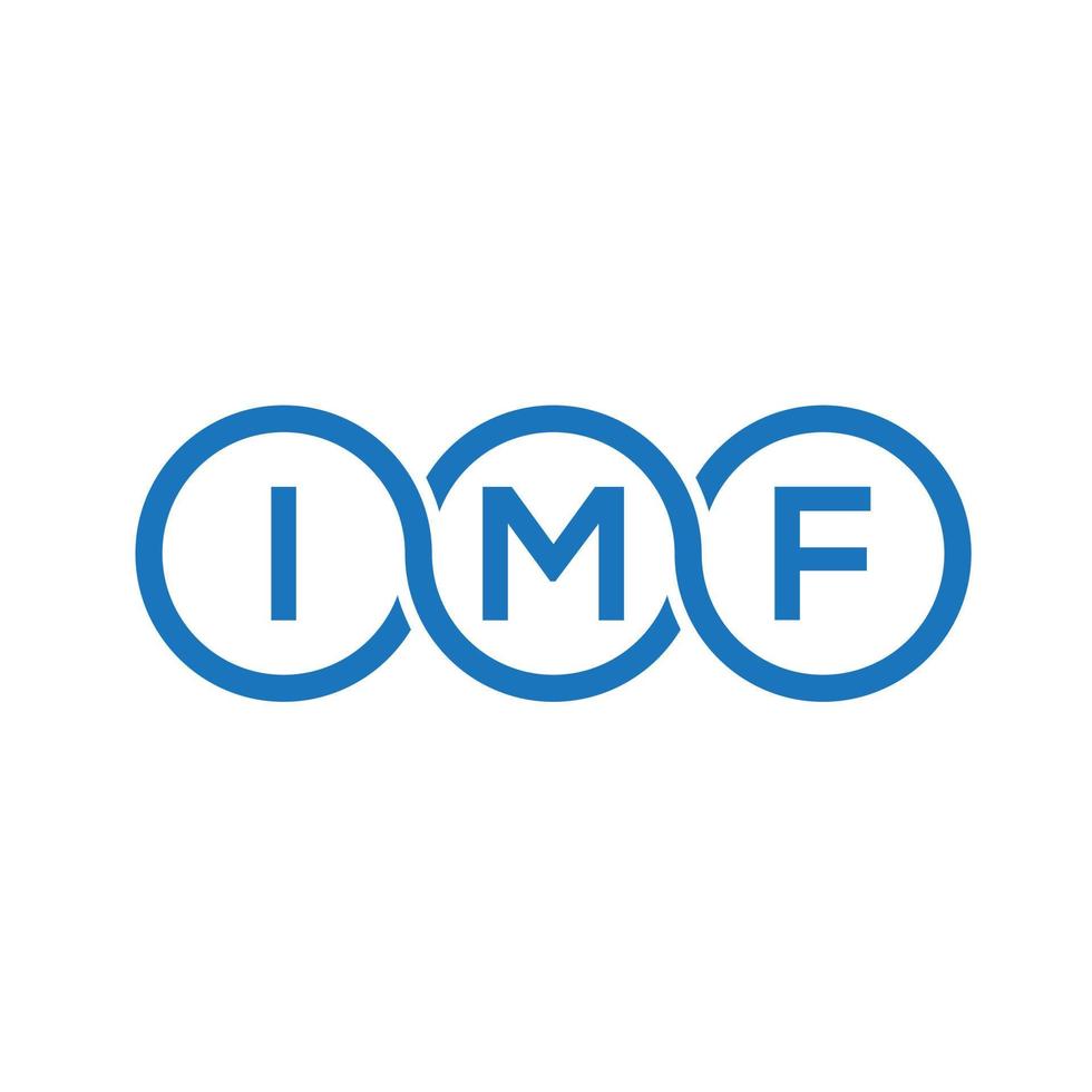 imf brief logo ontwerp op witte achtergrond. imf creatieve initialen brief logo concept. imf brief ontwerp. vector