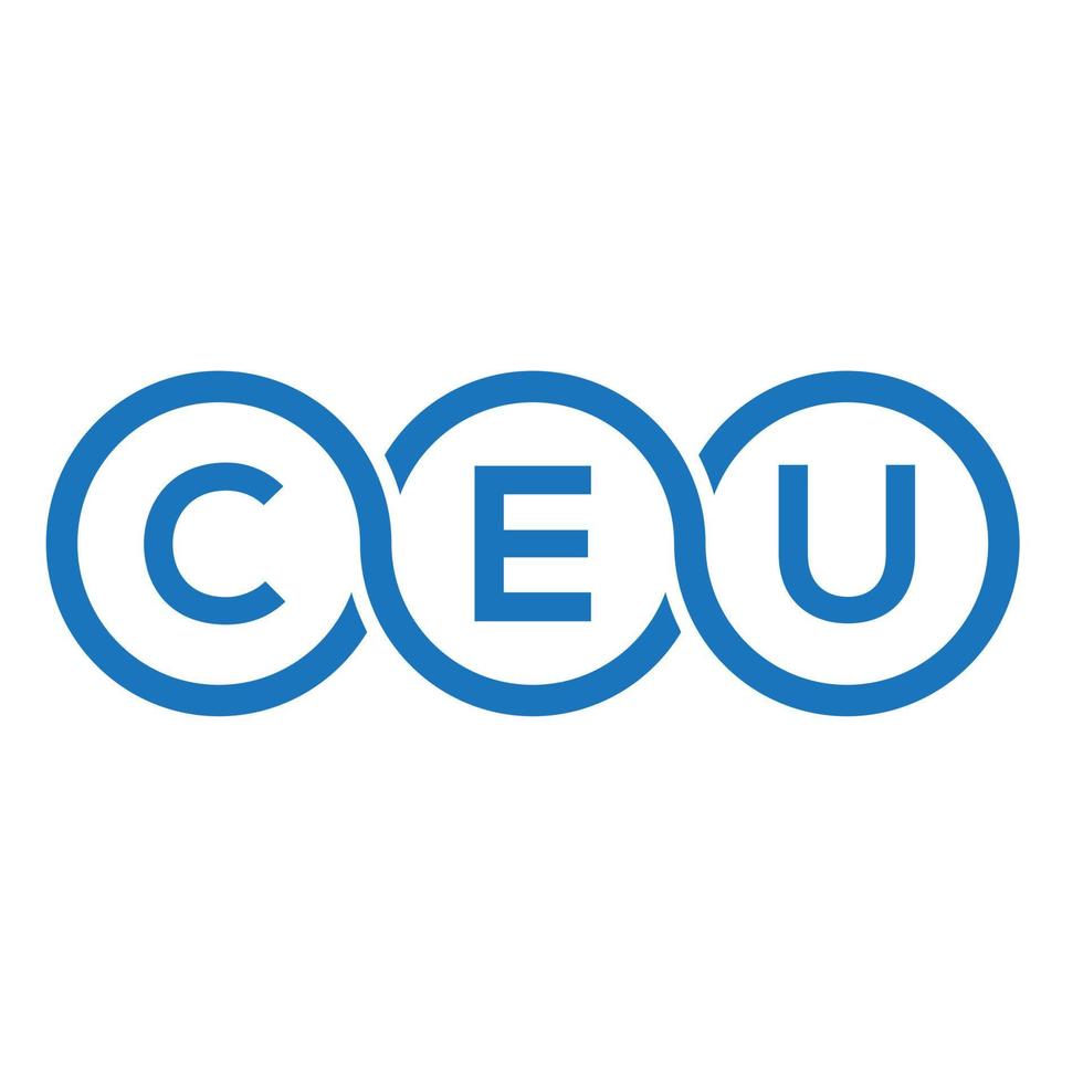 ceu brief logo ontwerp op witte achtergrond. ceu creatieve initialen brief logo concept. ceu brief ontwerp. vector