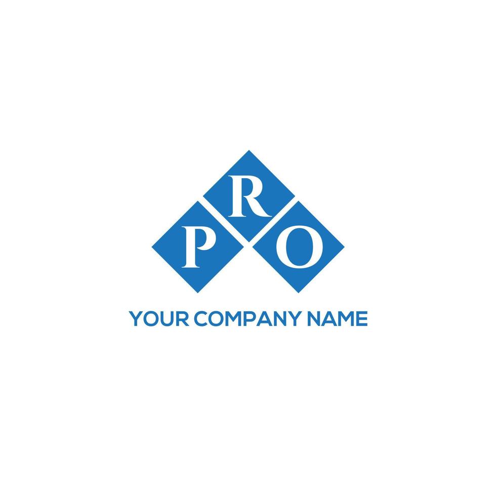 pro brief logo ontwerp op witte achtergrond. pro creatieve initialen brief logo concept. pro brief ontwerp. vector