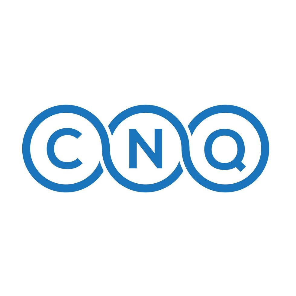 cnq brief logo ontwerp op witte achtergrond. cnq creatieve initialen brief logo concept. cnq brief ontwerp. vector