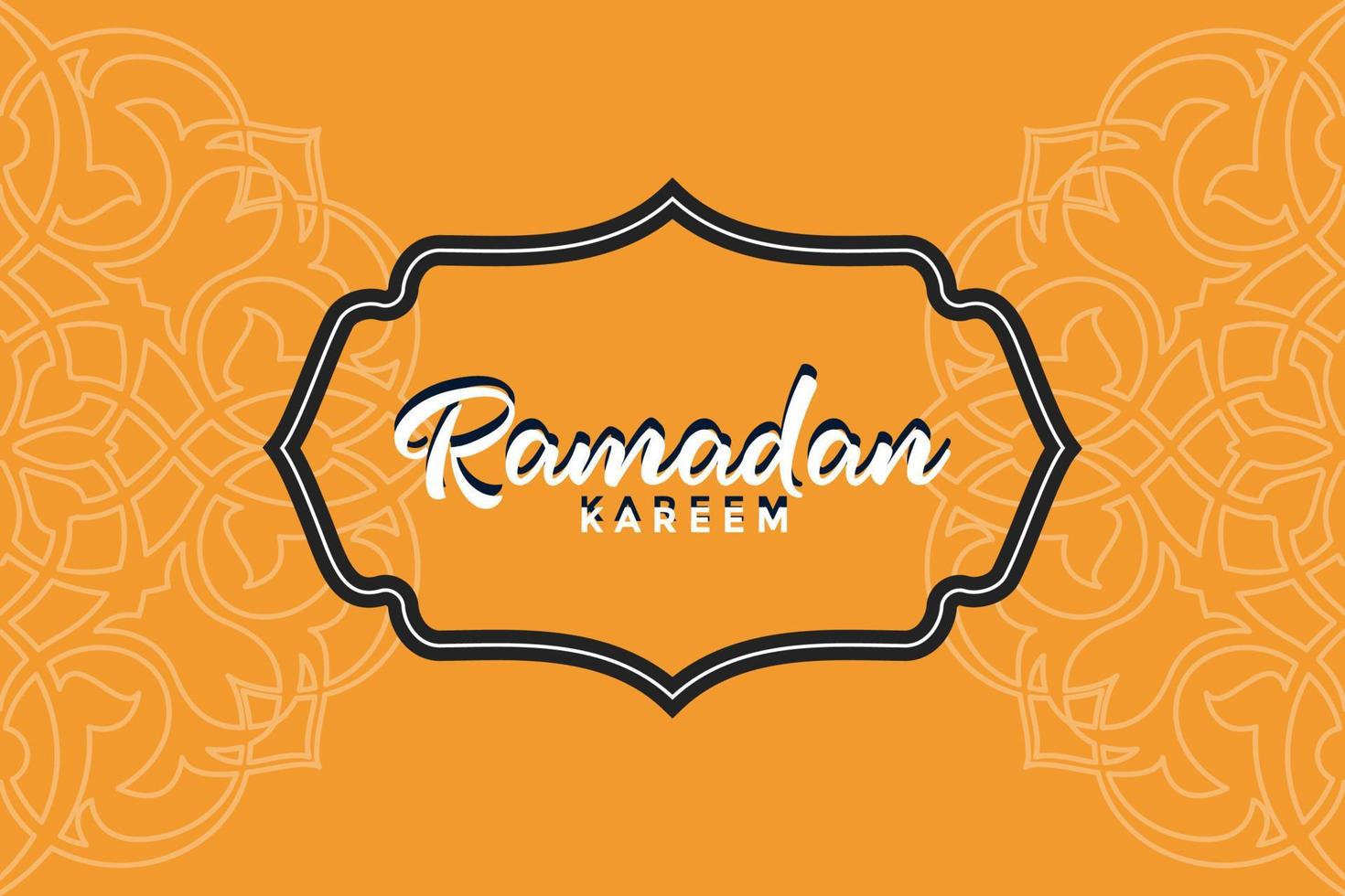 ramadan kareem vectorillustratie voor banner social media post vector