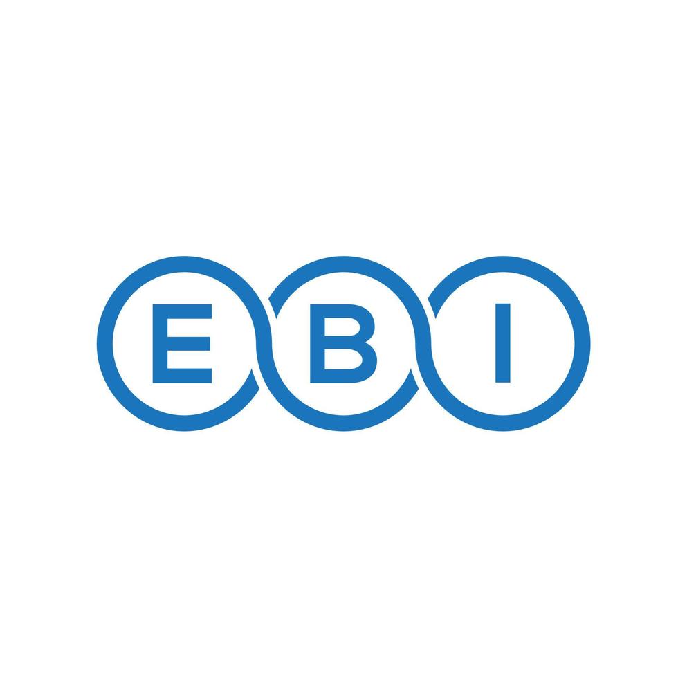 ebi brief logo ontwerp op zwarte background.ebi creatieve initialen brief logo concept.ebi vector brief ontwerp.