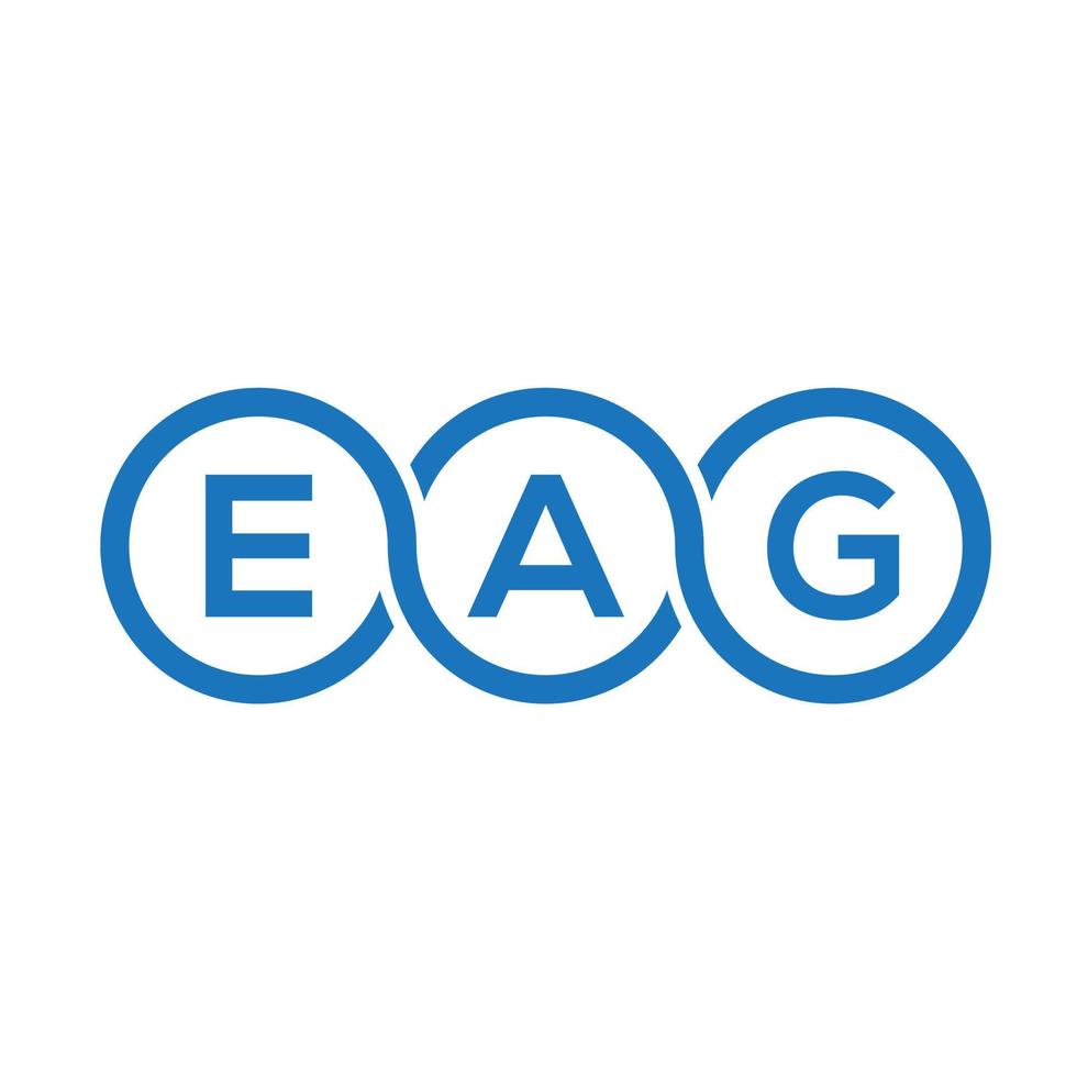 eag brief logo ontwerp op zwarte background.eag creatieve initialen brief logo concept.eag vector brief ontwerp.