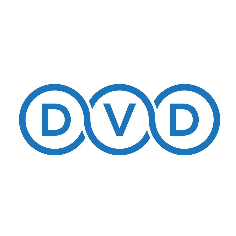 dvd brief logo ontwerp op zwarte background.dvd creatieve initialen brief logo concept.dvd vector brief ontwerp.