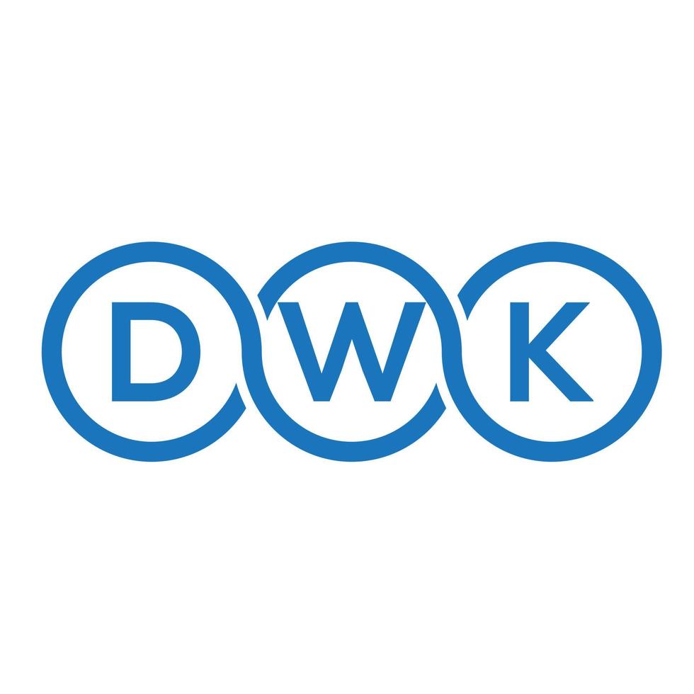 dwk brief logo ontwerp op zwarte background.dwk creatieve initialen brief logo concept.dwk vector brief ontwerp.
