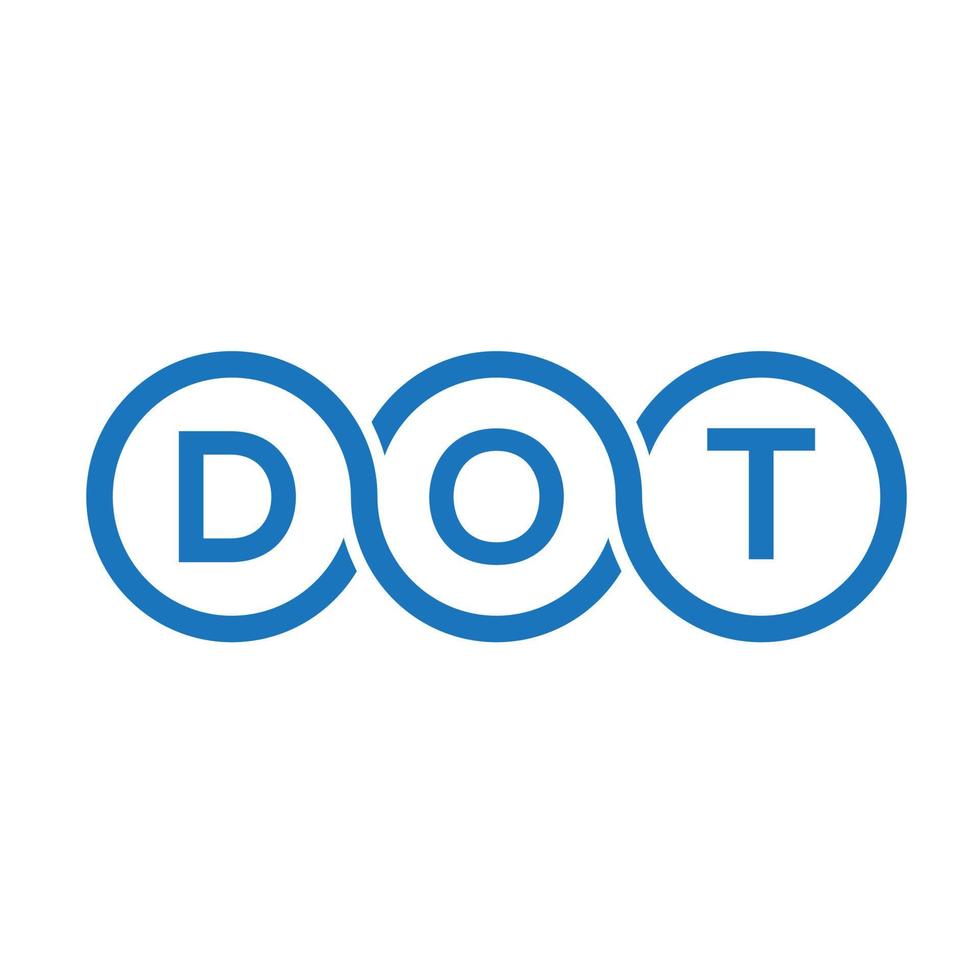 dot letter logo ontwerp op zwarte background.dot creatieve initialen brief logo concept.dot vector brief ontwerp.