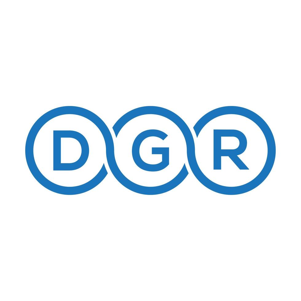 dgr brief logo ontwerp op zwarte background.dgr creatieve initialen brief logo concept.dgr vector brief ontwerp.