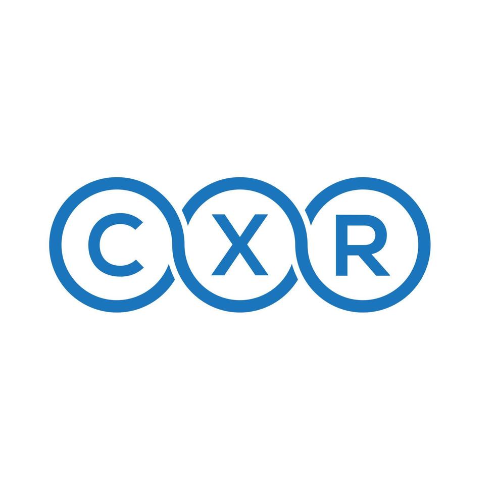 cxr brief logo ontwerp op zwarte background.cxr creatieve initialen brief logo concept.cxr vector brief ontwerp.