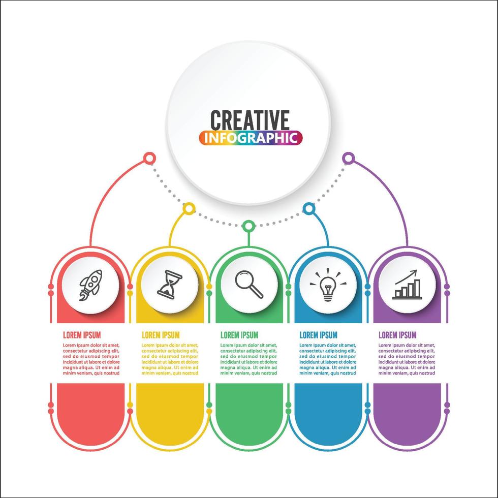 visualisatie van zakelijke gegevens. proces grafiek. abstracte elementen van grafiek, diagram met 4 stappen, opties, onderdelen of processen. vector zakelijke sjabloon voor presentatie. creatief concept voor infographic.